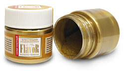 Краситель сухой блестящий супер плотный золото темное Mr.Flavor