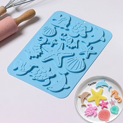 Форма для шоколада Доляна «Морская история», силикон, 23×16×0,5 см, 13 ячеек